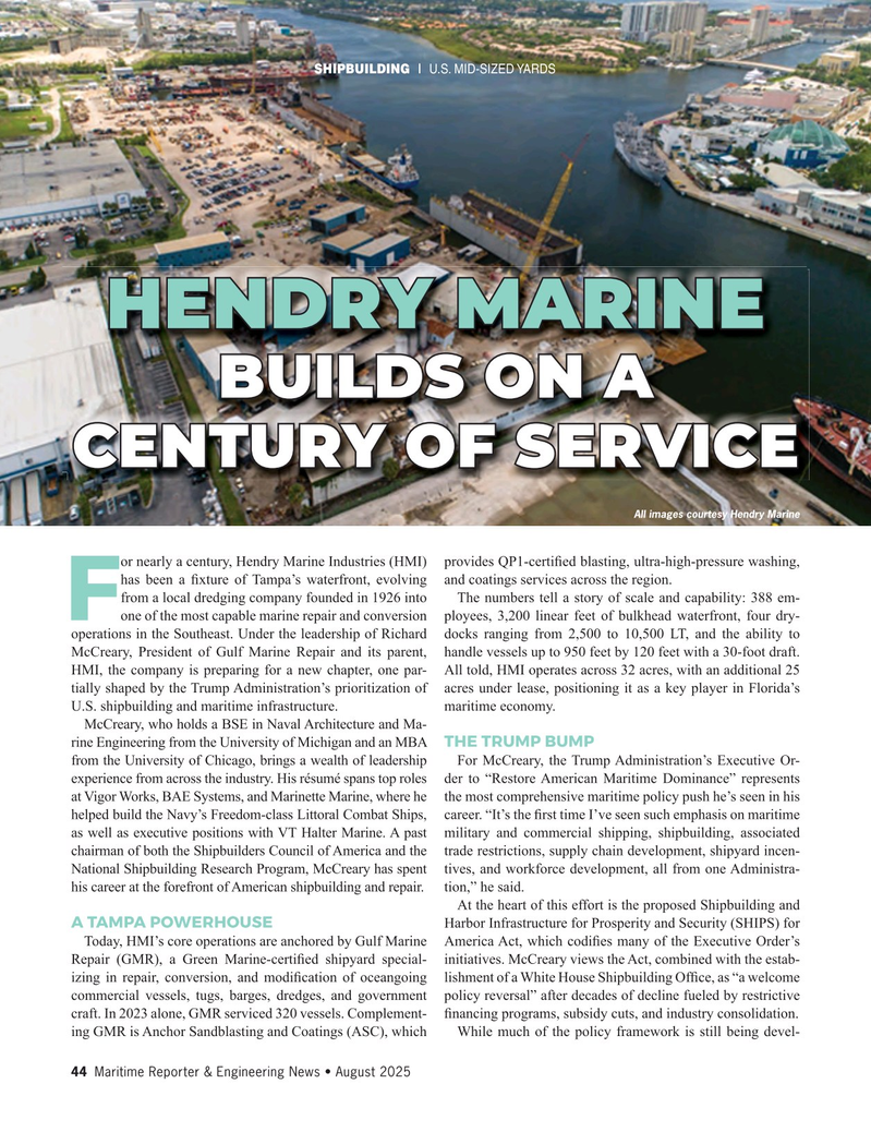 Maritime Reporter Magazine, page 44,  Aug 2025