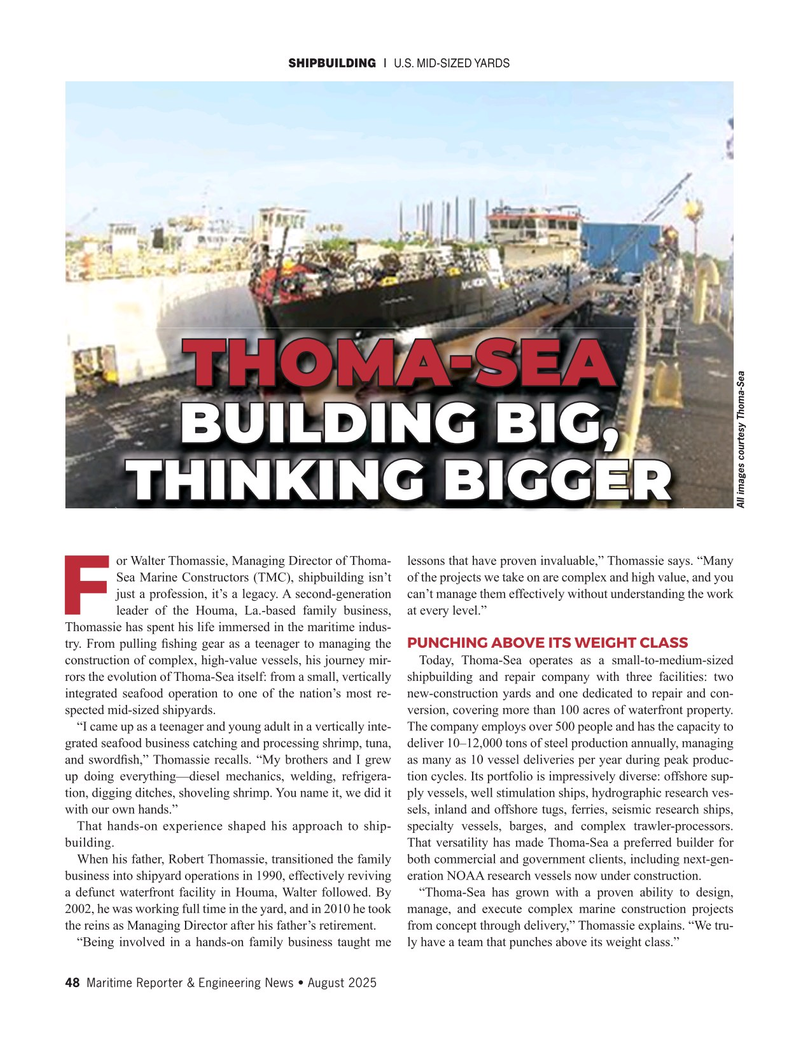 Maritime Reporter Magazine, page 48,  Aug 2025