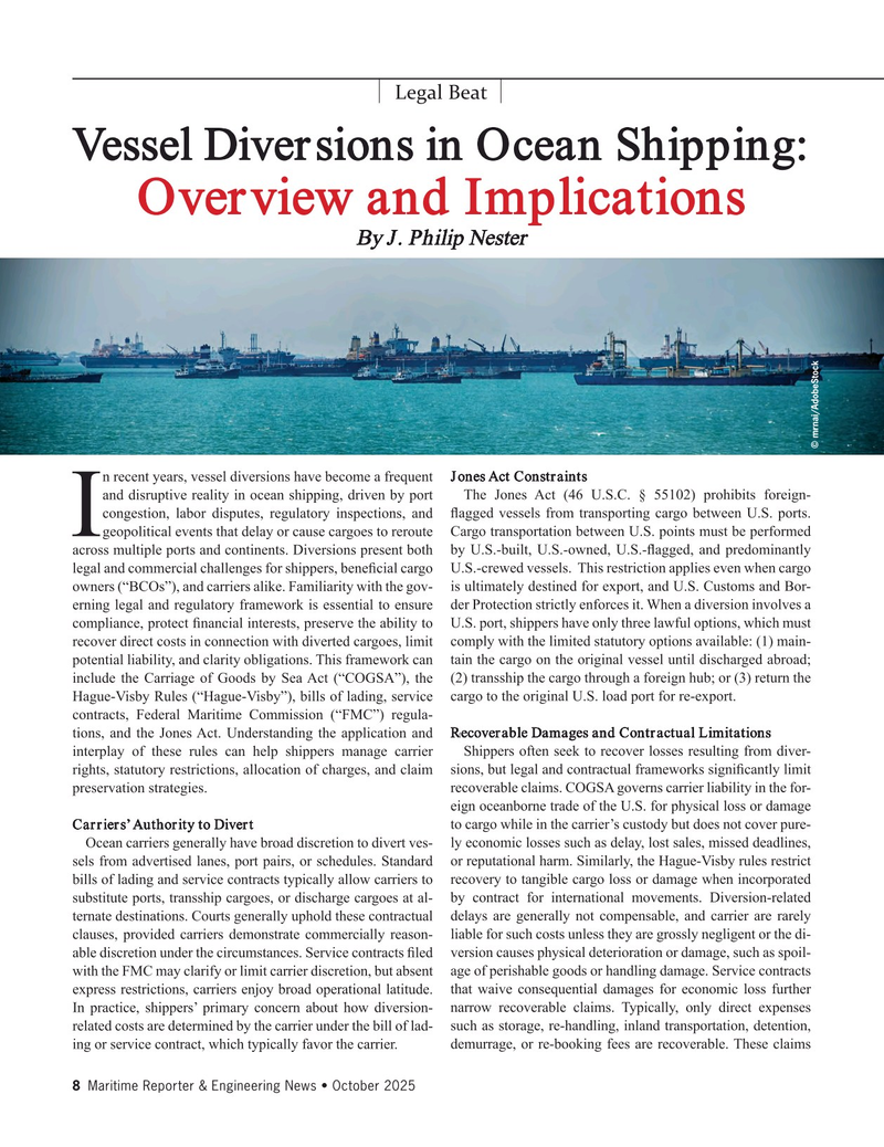 Maritime Reporter Magazine, page 8, Oct 2025
