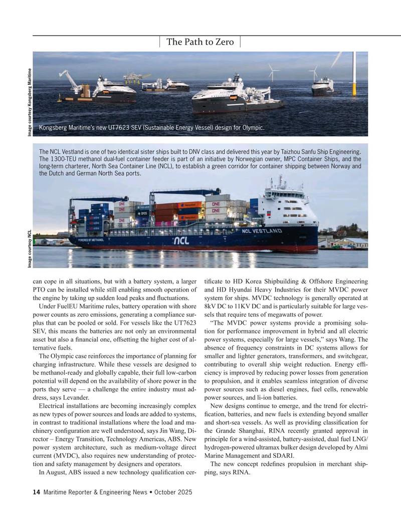 Maritime Reporter Magazine, page 14,  Oct 2025