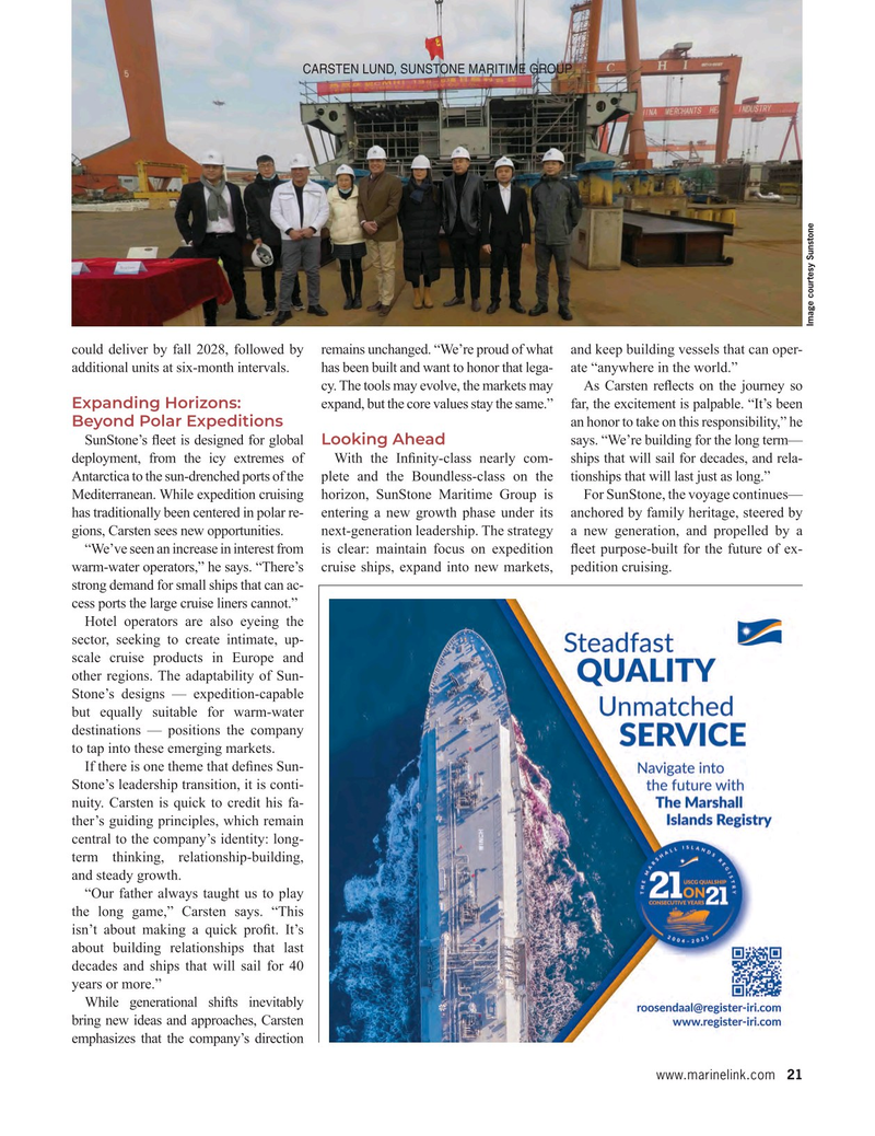 Maritime Reporter Magazine, page 21,  Oct 2025