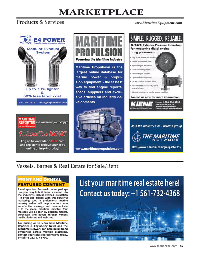 Maritime Reporter Magazine, page 47,  Oct 2025