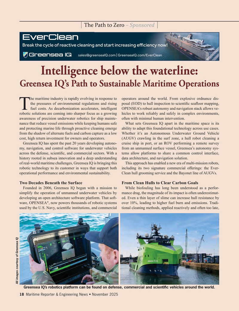 Maritime Reporter Magazine, page 18, Nov 2025