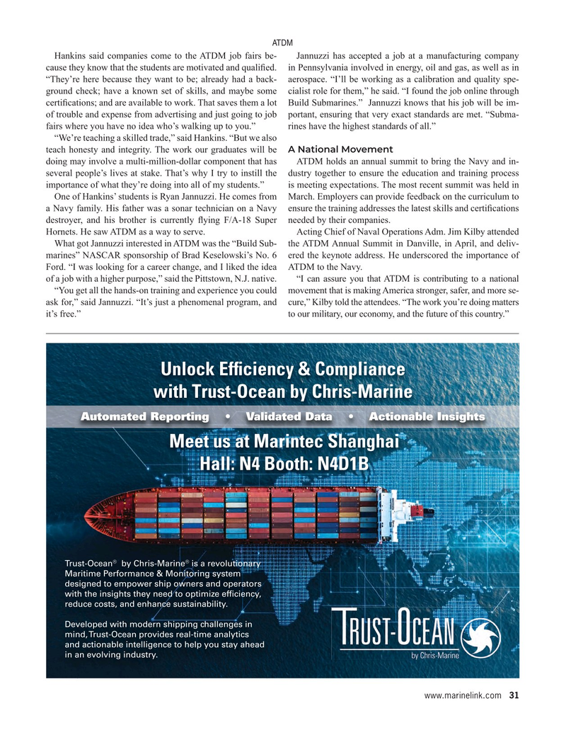 Maritime Reporter Magazine, page 31,  Nov 2025