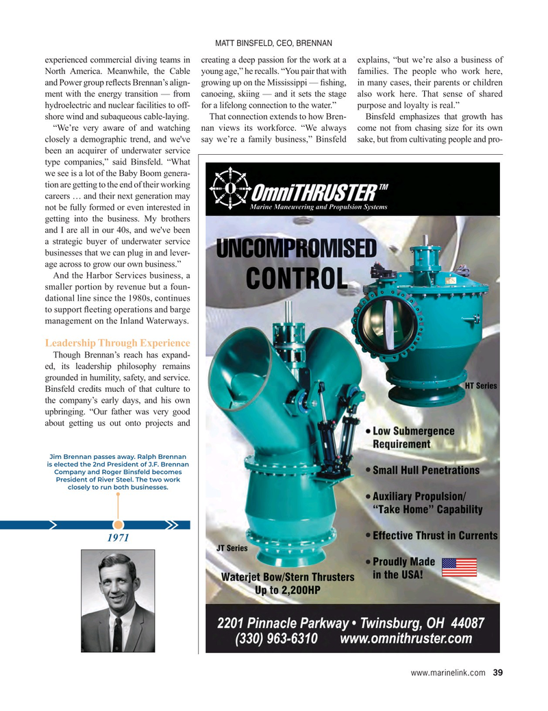 Maritime Reporter Magazine, page 39, Nov 2025