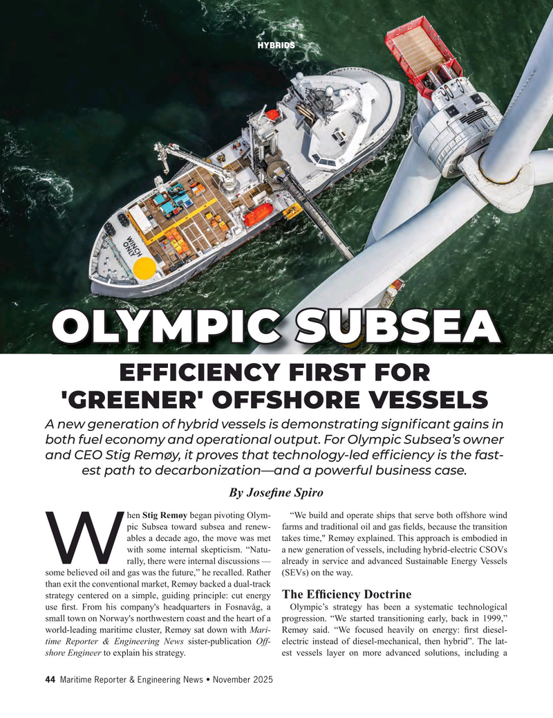 Maritime Reporter Magazine, page 44,  Nov 2025