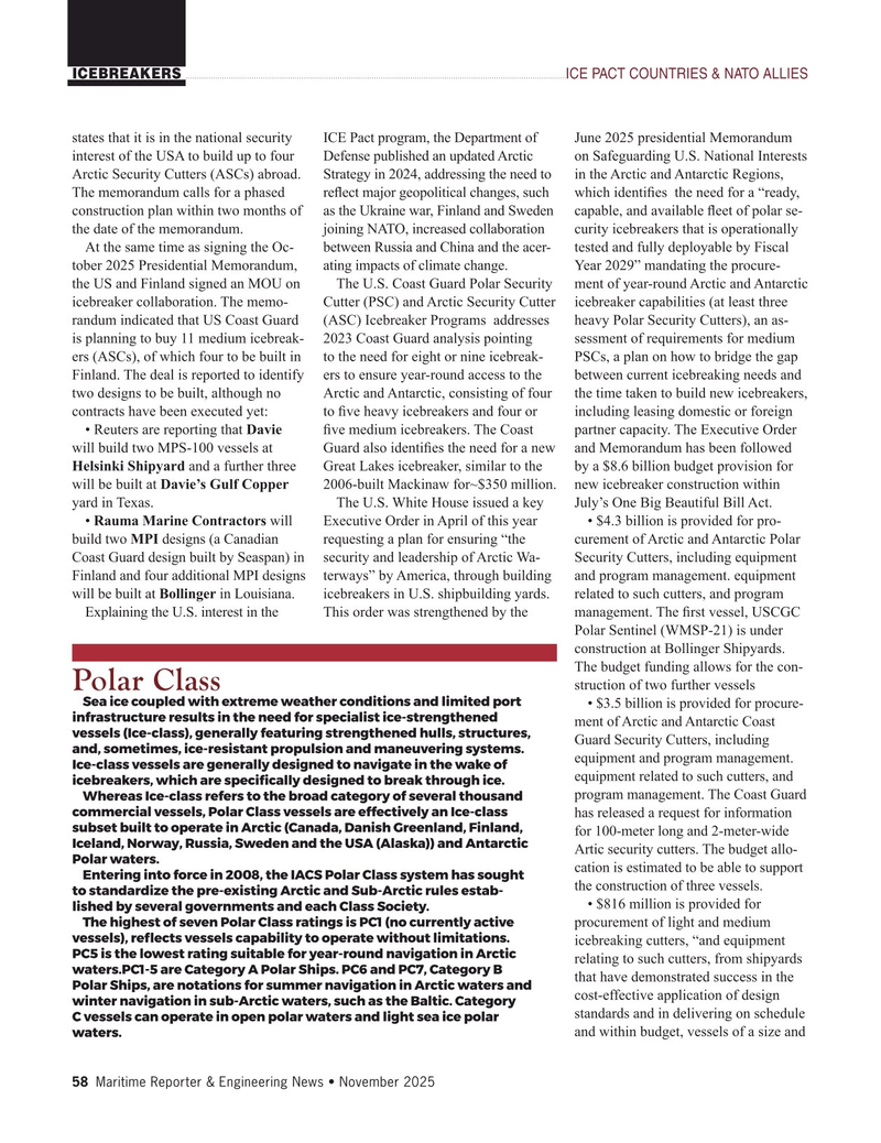 Maritime Reporter Magazine, page 58,  Nov 2025