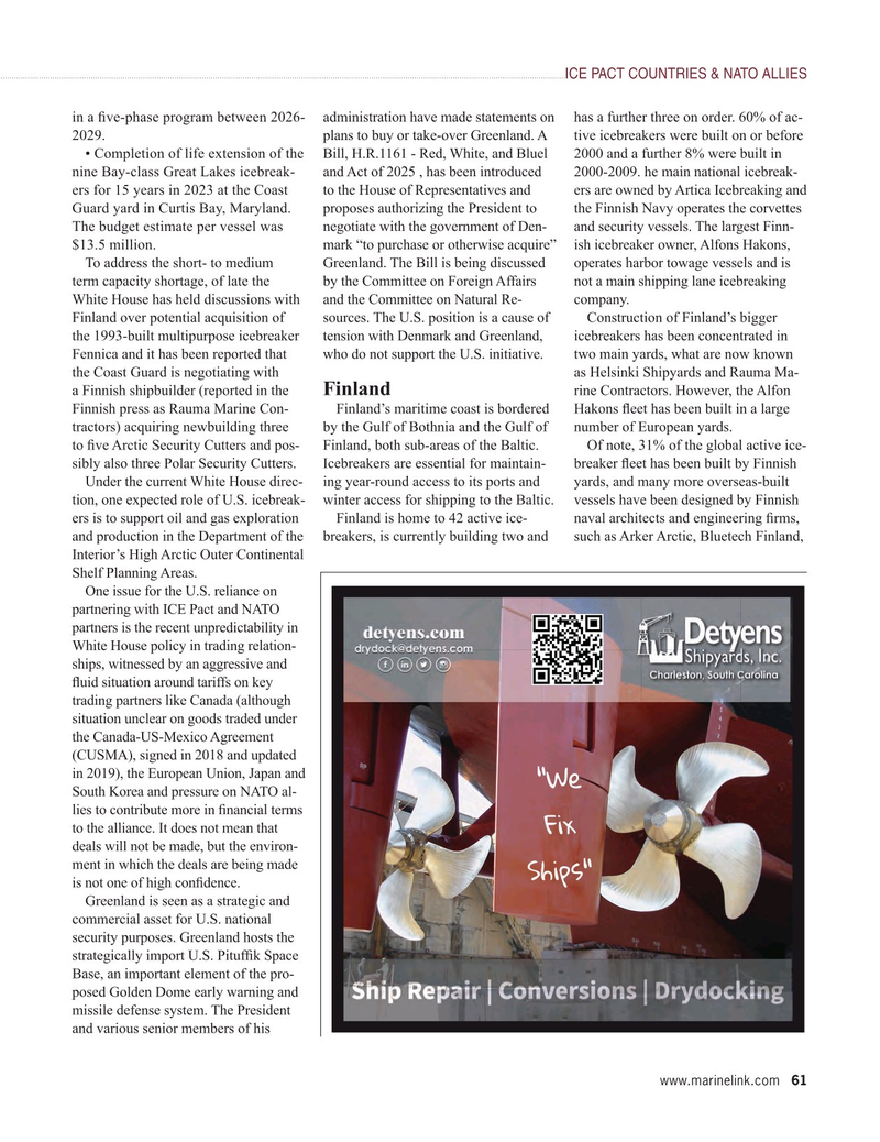 Maritime Reporter Magazine, page 61,  Nov 2025