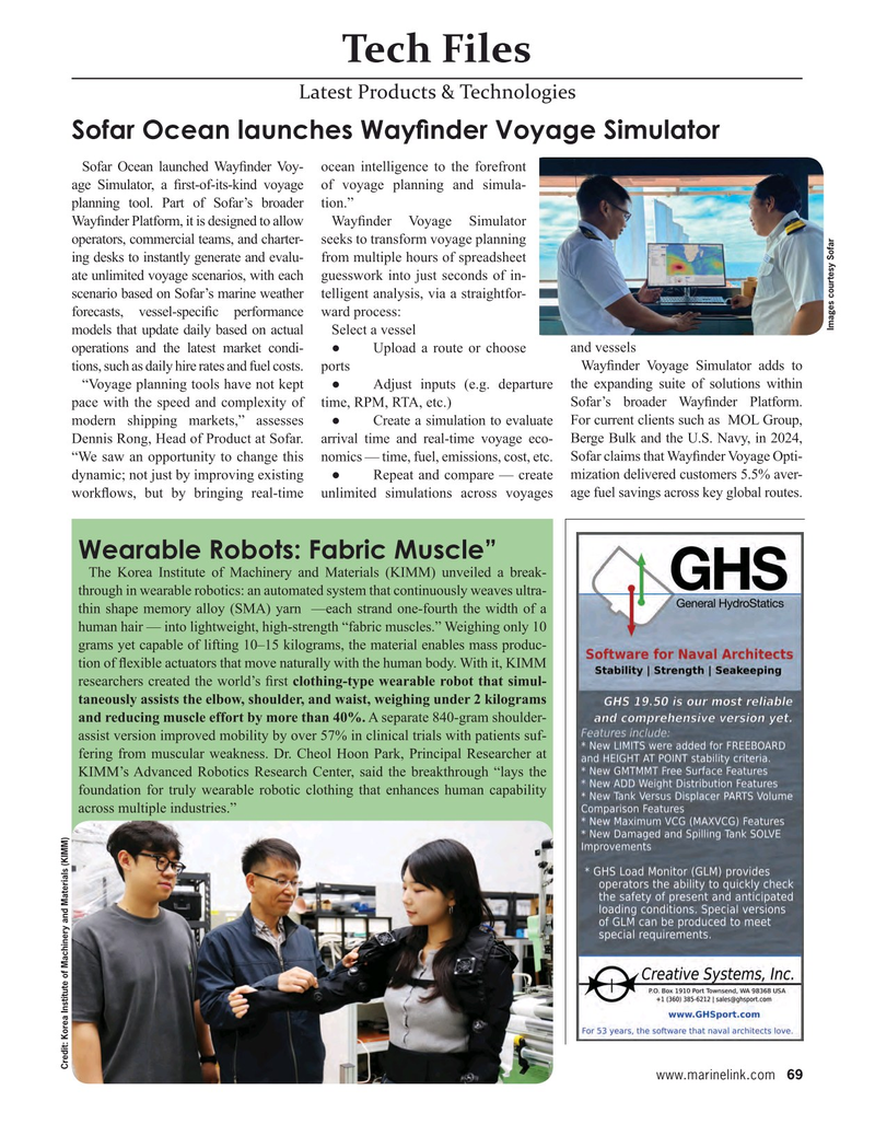 Maritime Reporter Magazine, page 69,  Nov 2025