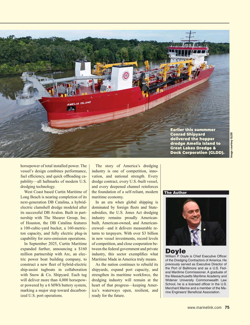 Maritime Reporter Magazine, page 75,  Nov 2025