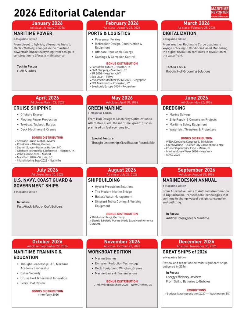 Maritime Reporter Magazine, page 76,  Nov 2025