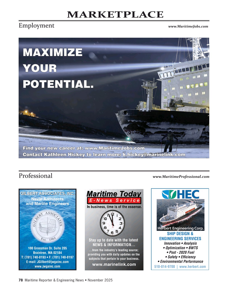 Maritime Reporter Magazine, page 78,  Nov 2025