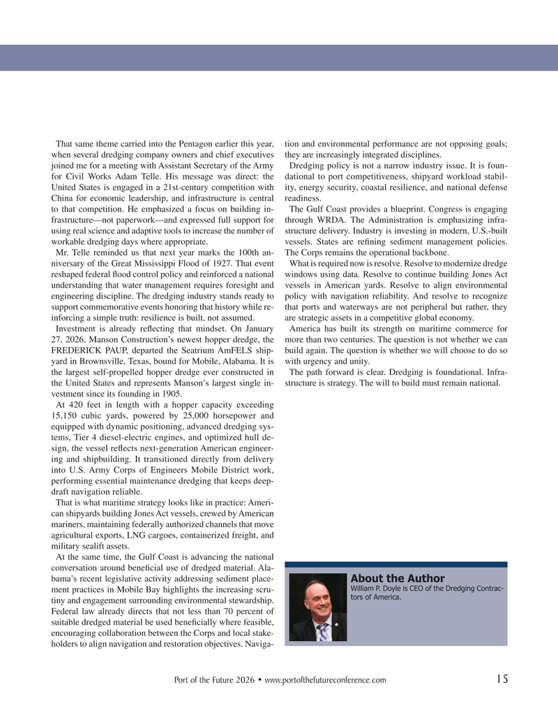 Maritime Reporter Magazine, page 15,  Feb 16, 2026