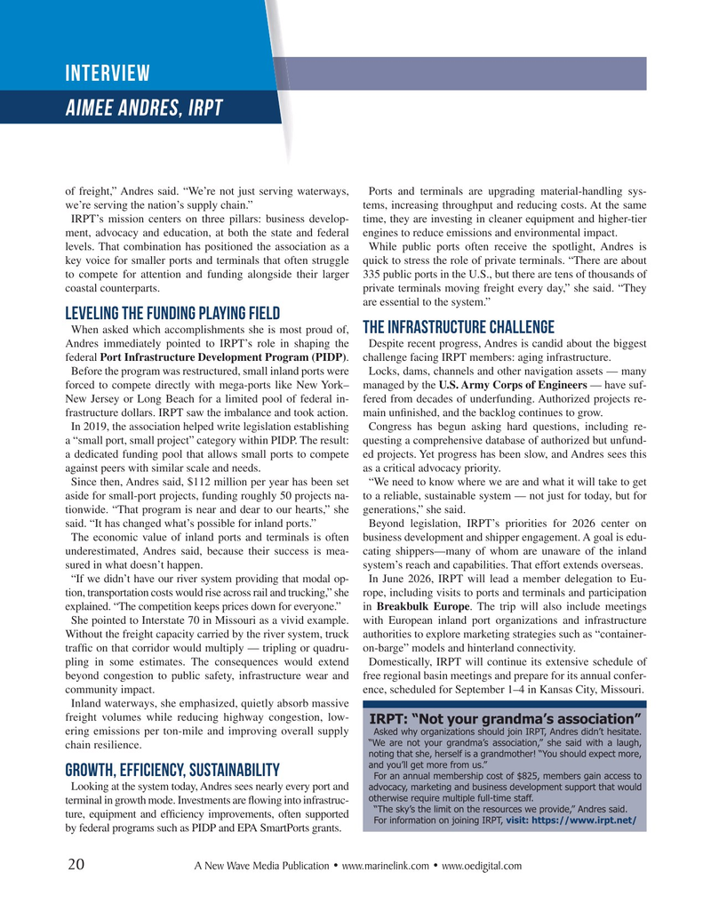 Maritime Reporter Magazine, page 20,  Feb 16, 2026