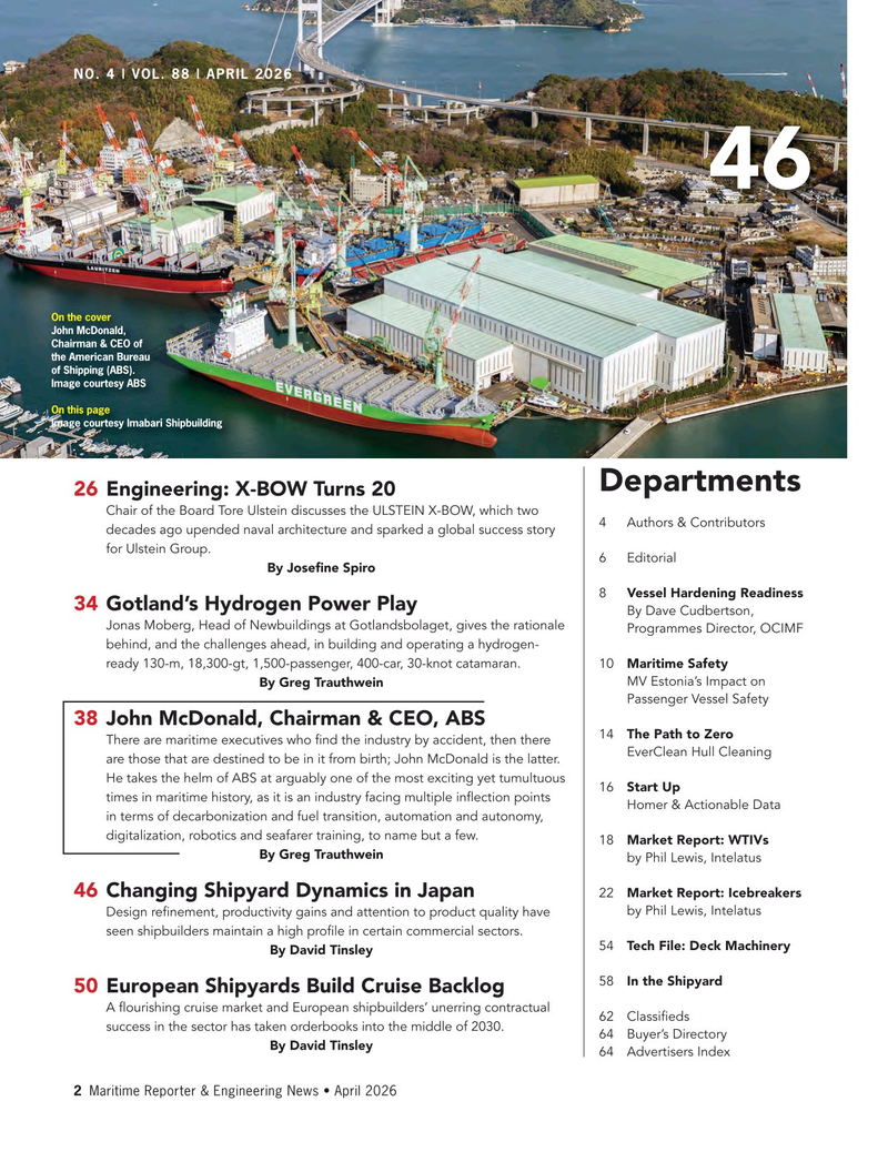 Maritime Reporter Magazine, page 2, Apr 2026