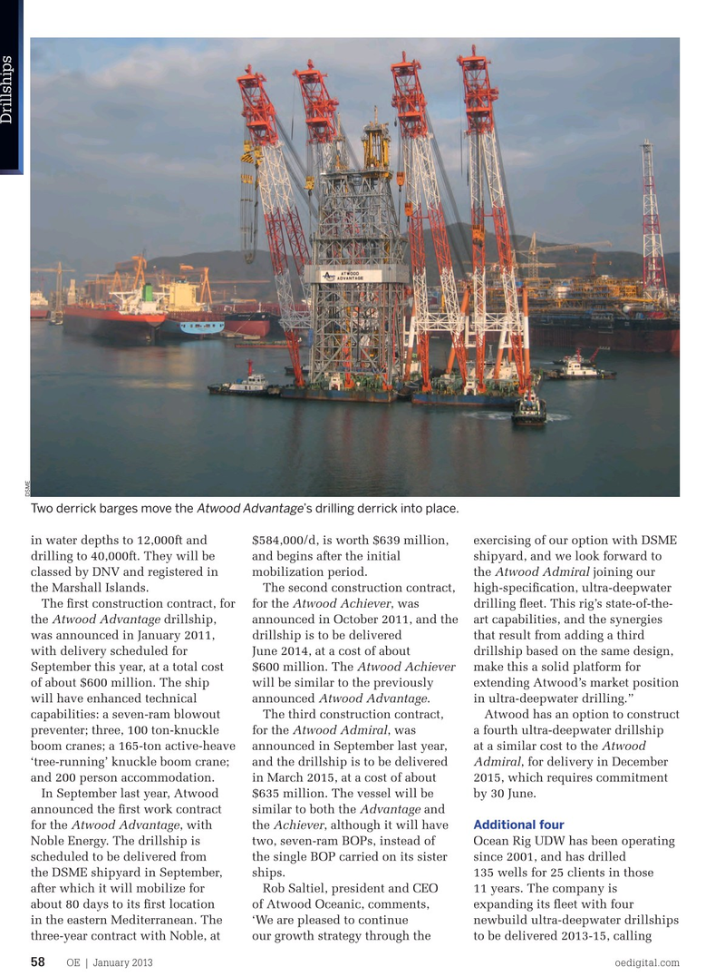 Offshore Engineer Magazine, page 56,  Jan 2013
