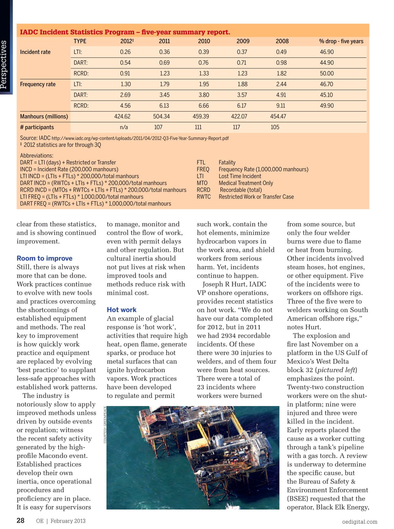 Offshore Engineer Magazine, page 26,  Feb 2013