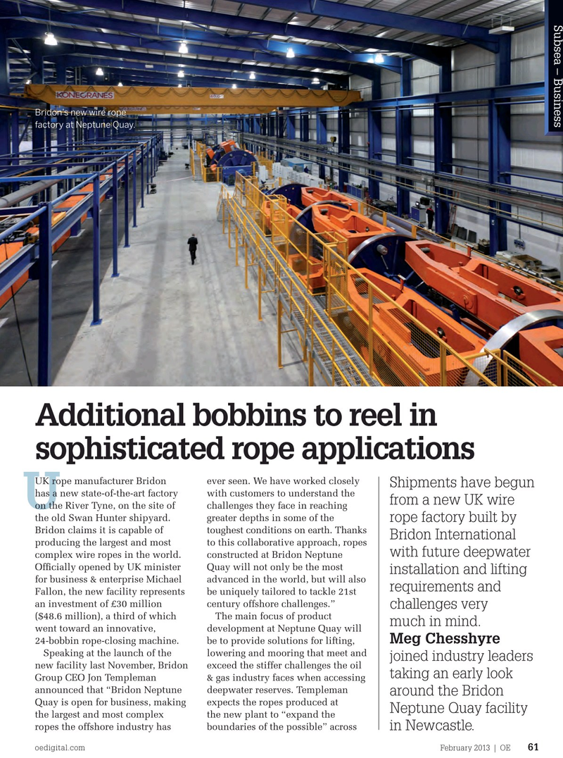 Offshore Engineer Magazine, page 59,  Feb 2013