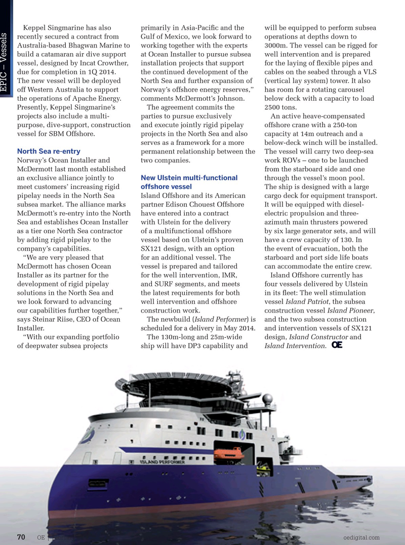 Offshore Engineer Magazine, page 68,  Feb 2013