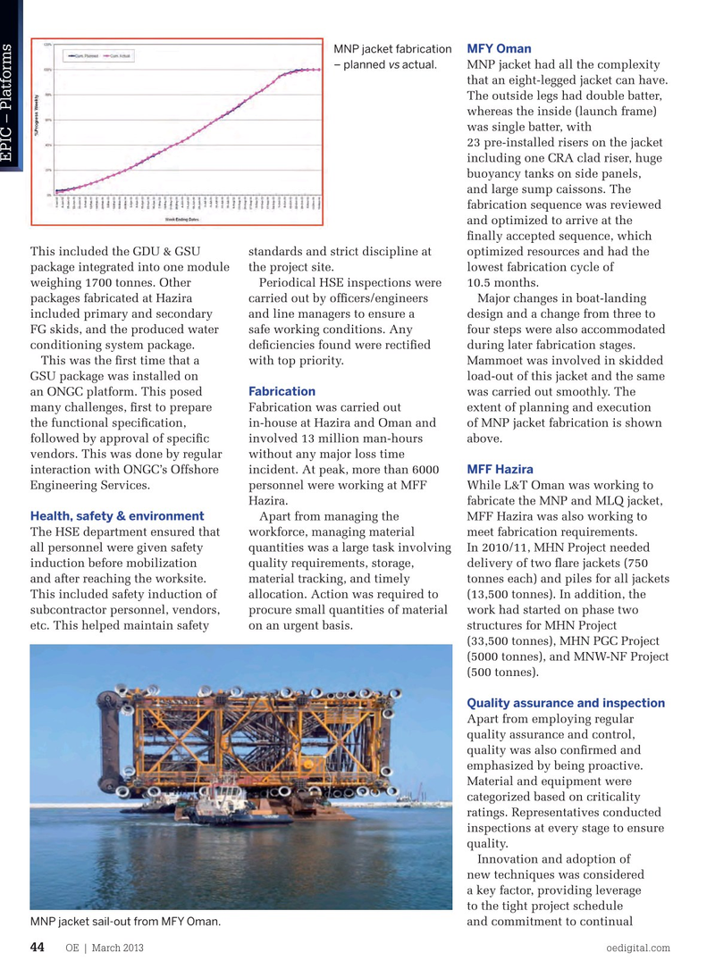Offshore Engineer Magazine, page 42,  Mar 2013