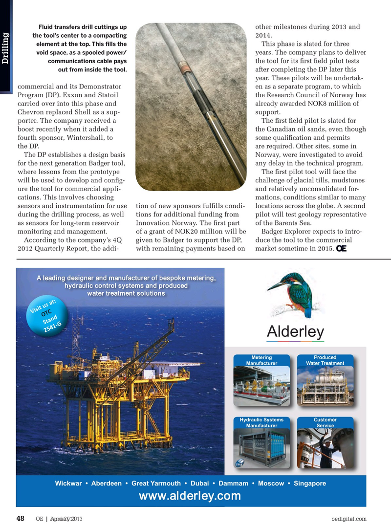 Offshore Engineer Magazine, page 46,  Apr 2013
