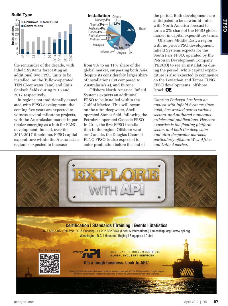 Offshore Engineer Magazine, page 55,  Apr 2013
