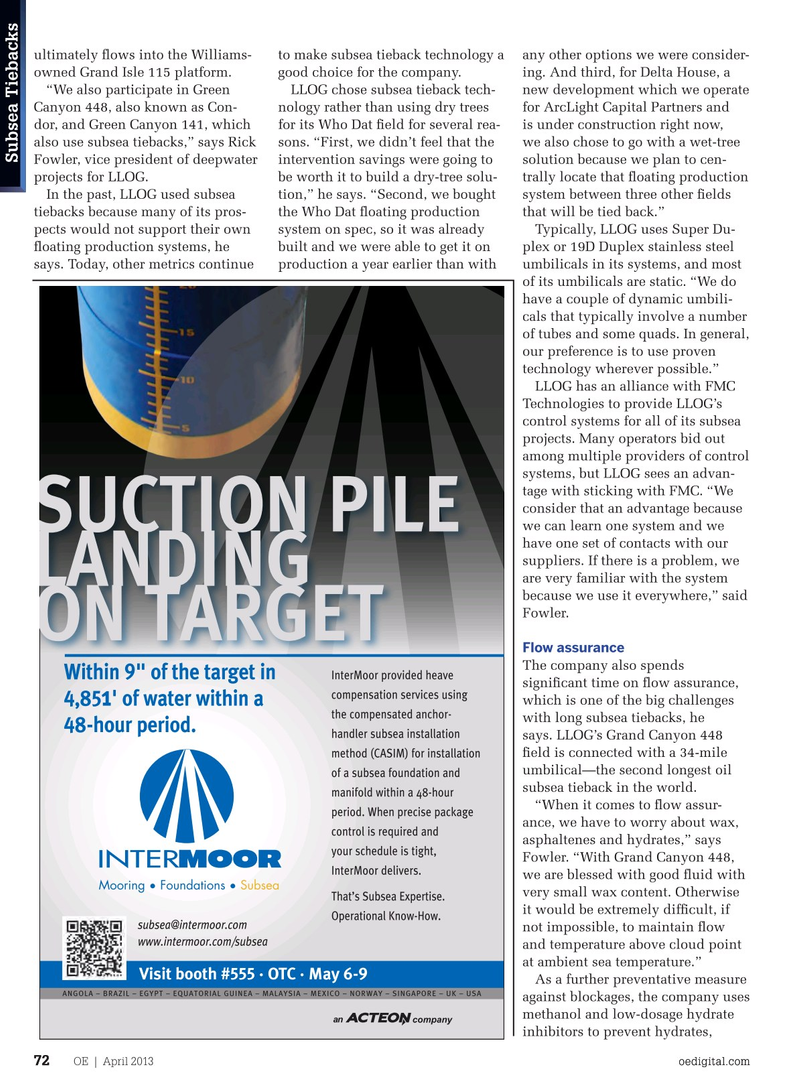 Offshore Engineer Magazine, page 70,  Apr 2013