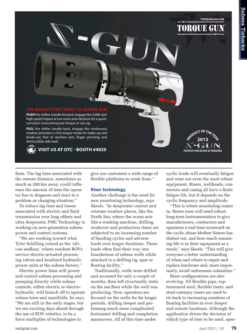 Offshore Engineer Magazine, page 73,  Apr 2013