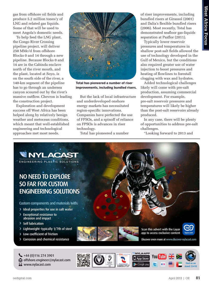 Offshore Engineer Magazine, page 79,  Apr 2013