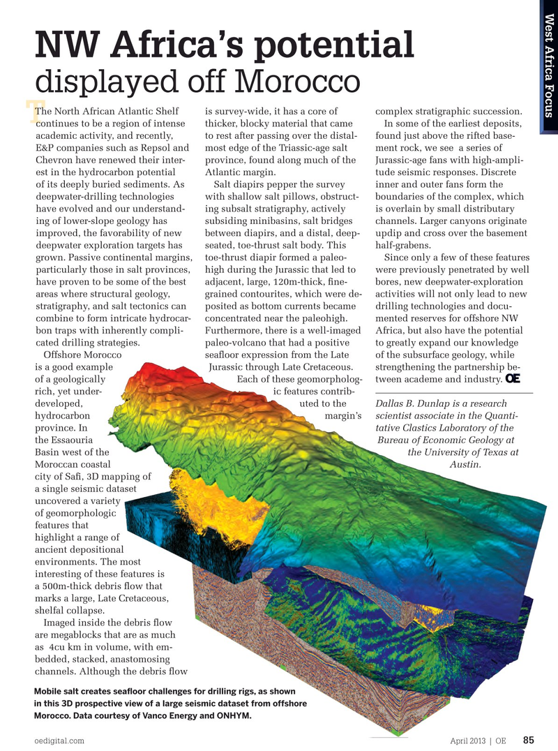 Offshore Engineer Magazine, page 83,  Apr 2013