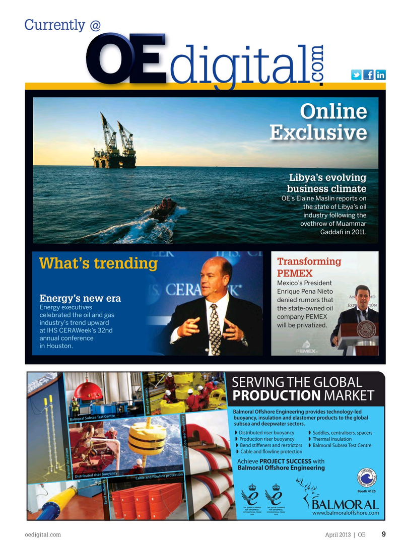 Offshore Engineer Magazine, page 7,  Apr 2013