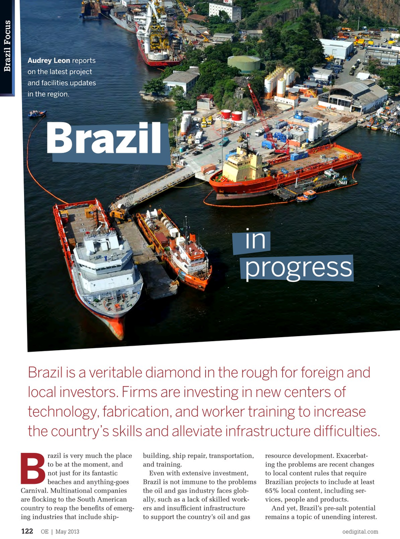 Offshore Engineer Magazine, page 120,  May 2013