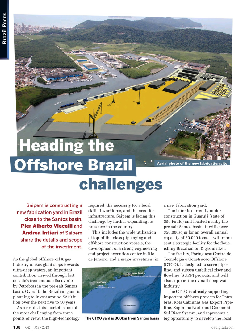 Offshore Engineer Magazine, page 136,  May 2013