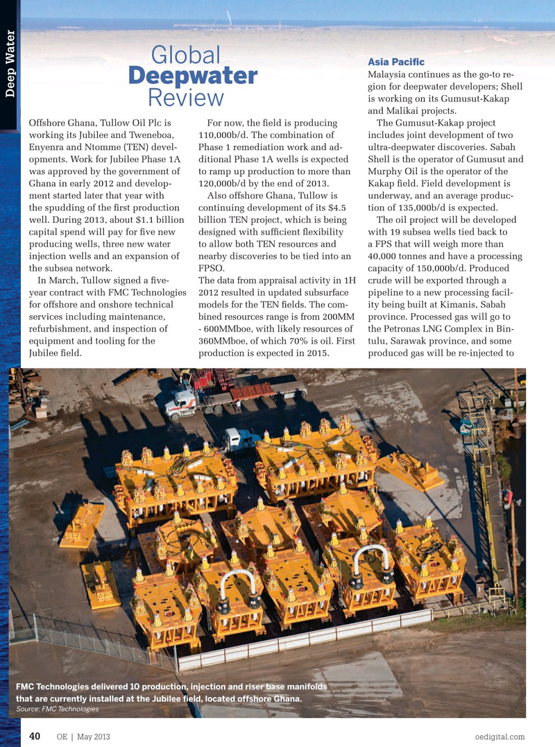 Offshore Engineer Magazine, page 38,  May 2013