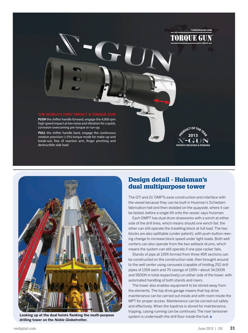 Offshore Engineer Magazine, page 29,  Jun 2013