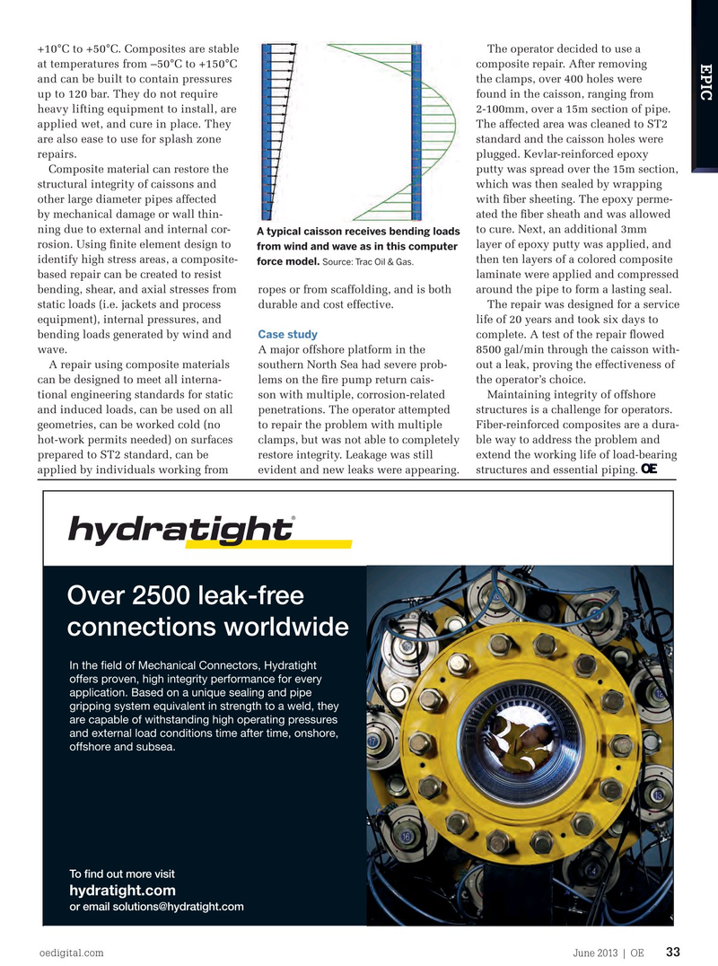 Offshore Engineer Magazine, page 31,  Jun 2013
