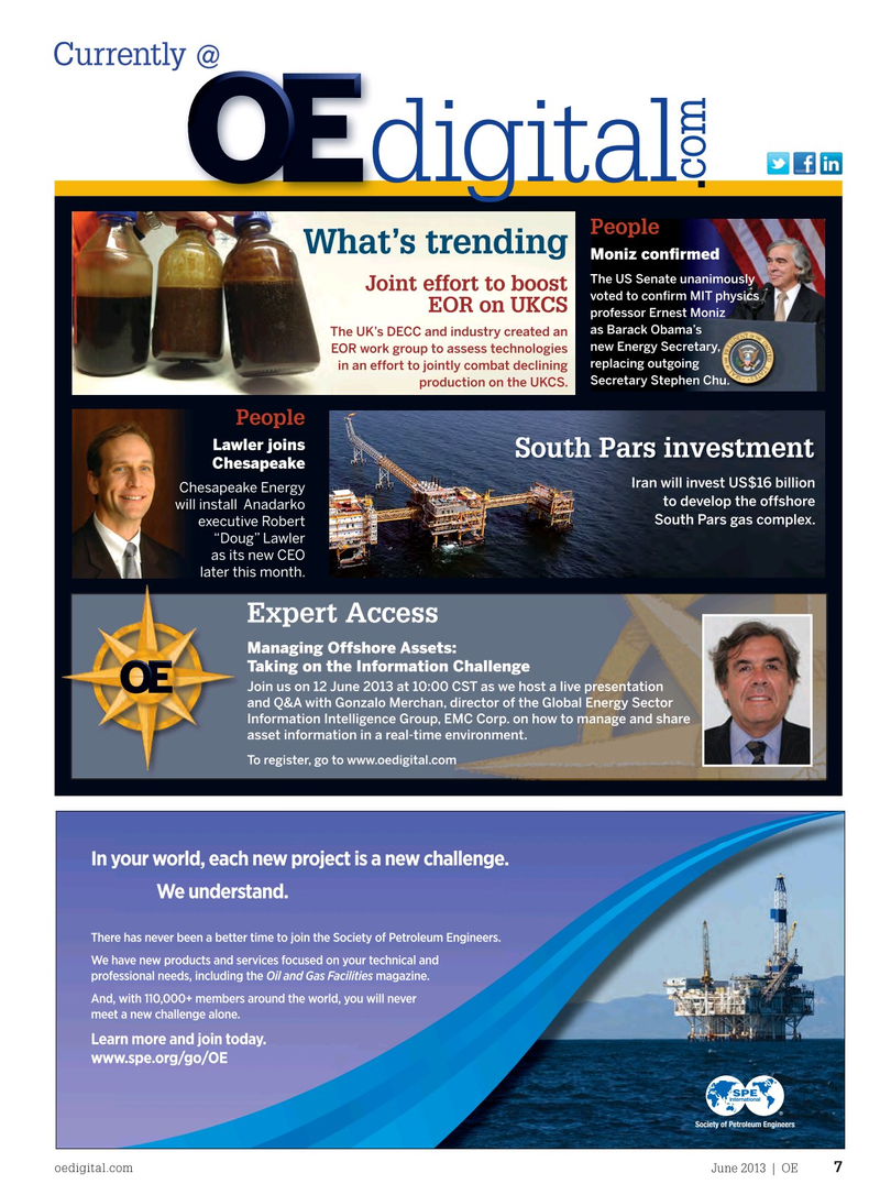 Offshore Engineer Magazine, page 5,  Jun 2013