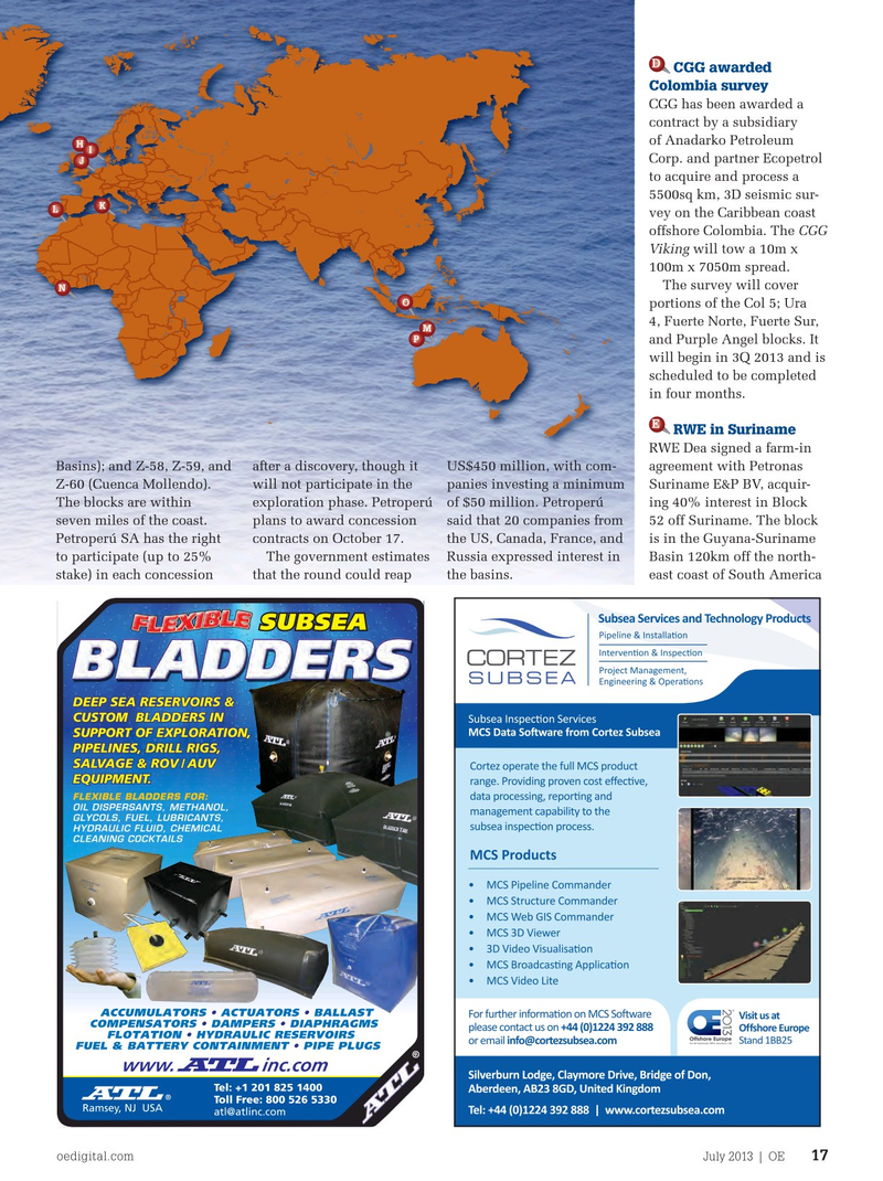 Offshore Engineer Magazine, page 15,  Jul 2013