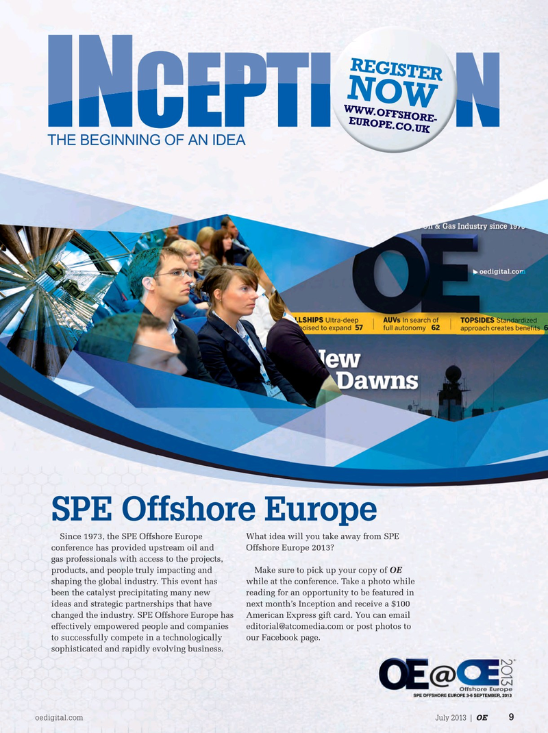 Offshore Engineer Magazine, page 7,  Jul 2013