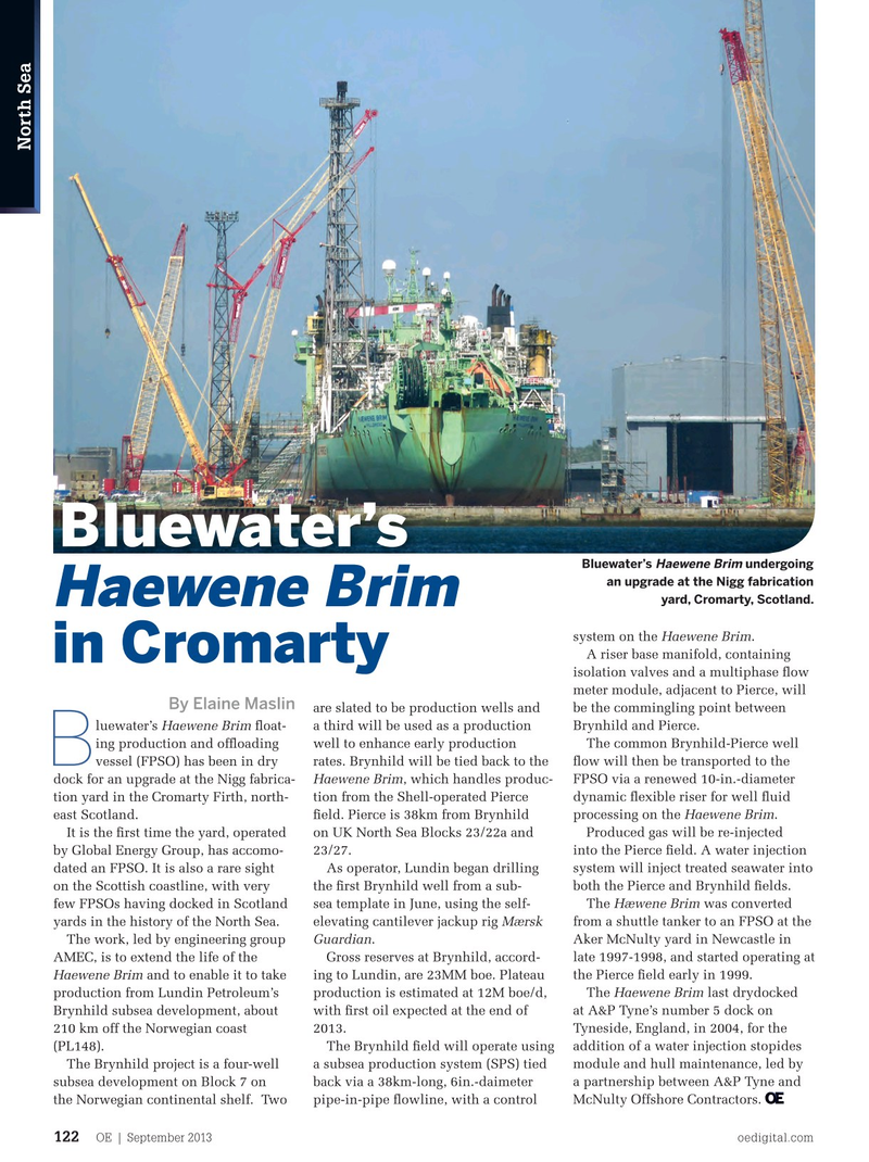 Offshore Engineer Magazine, page 120,  Sep 2013