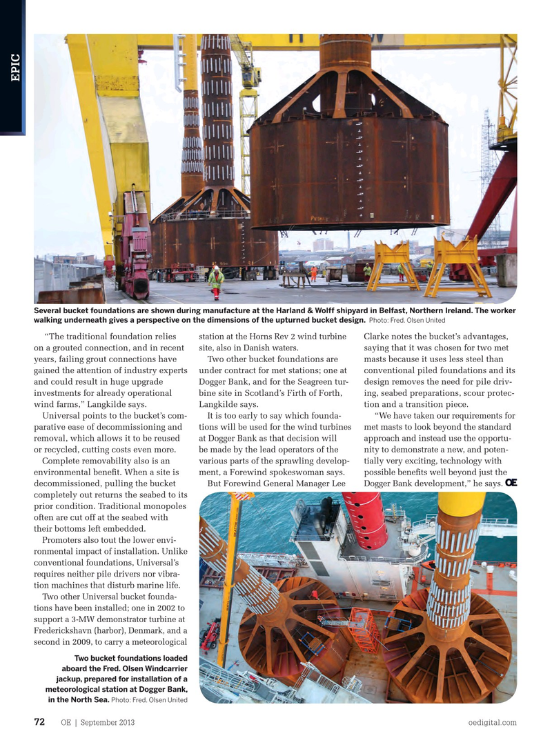 Offshore Engineer Magazine, page 70,  Sep 2013