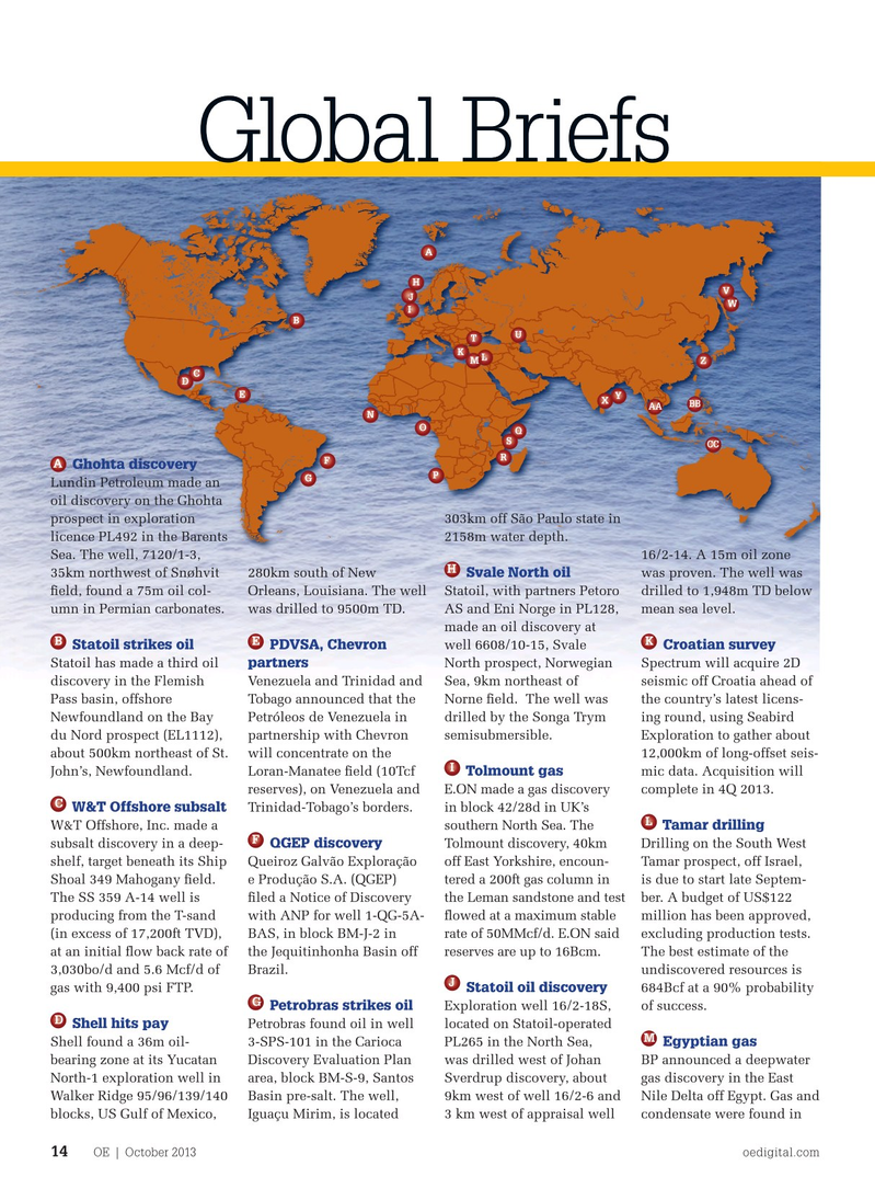 Offshore Engineer Magazine, page 12,  Oct 2013