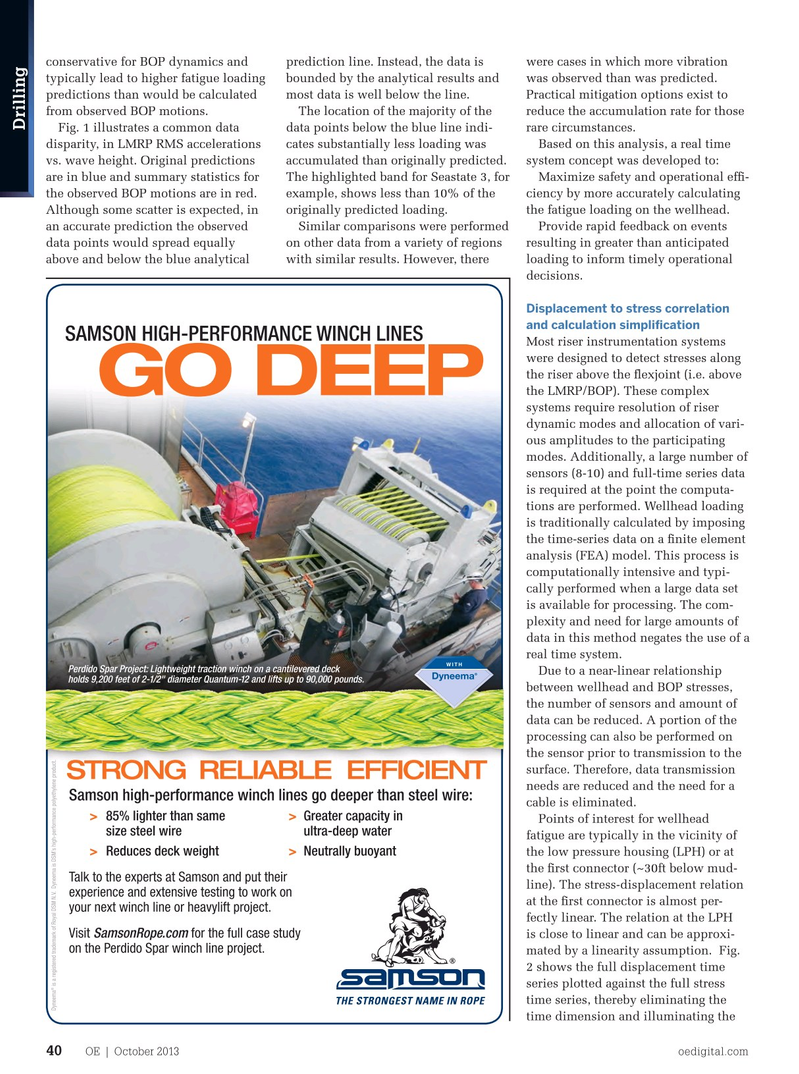 Offshore Engineer Magazine, page 38,  Oct 2013