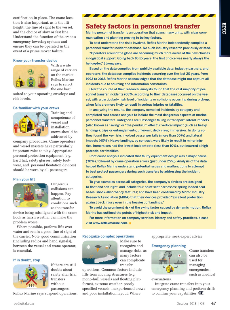 Offshore Engineer Magazine, page 45,  Oct 2013
