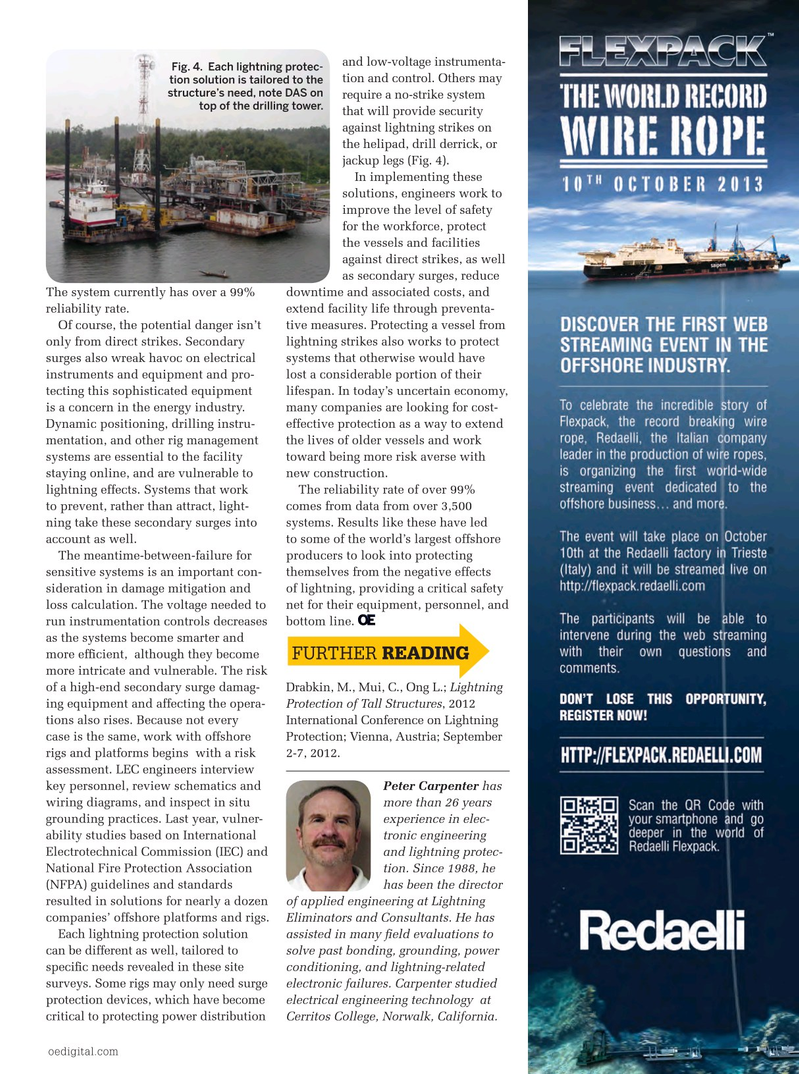 Offshore Engineer Magazine, page 49,  Oct 2013