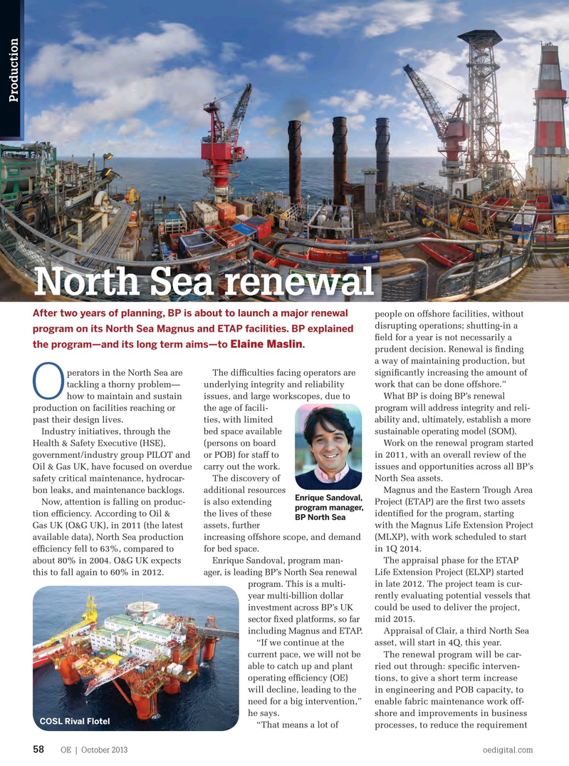 Offshore Engineer Magazine, page 56,  Oct 2013