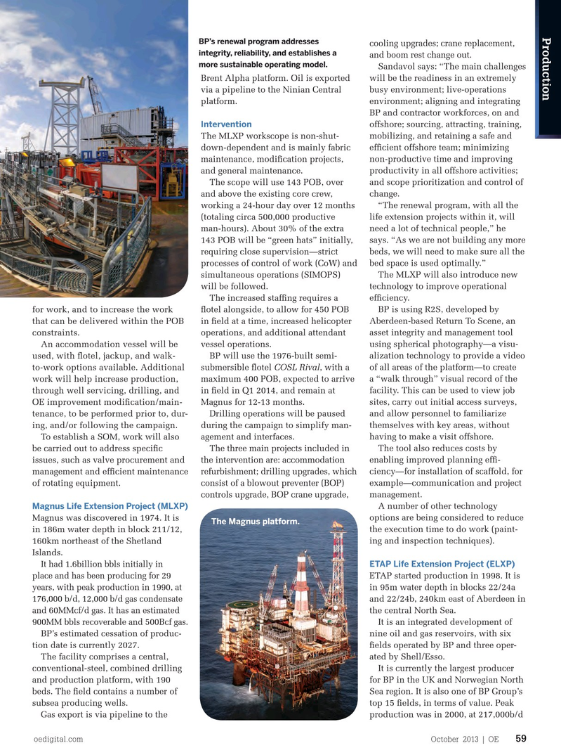 Offshore Engineer Magazine, page 57,  Oct 2013