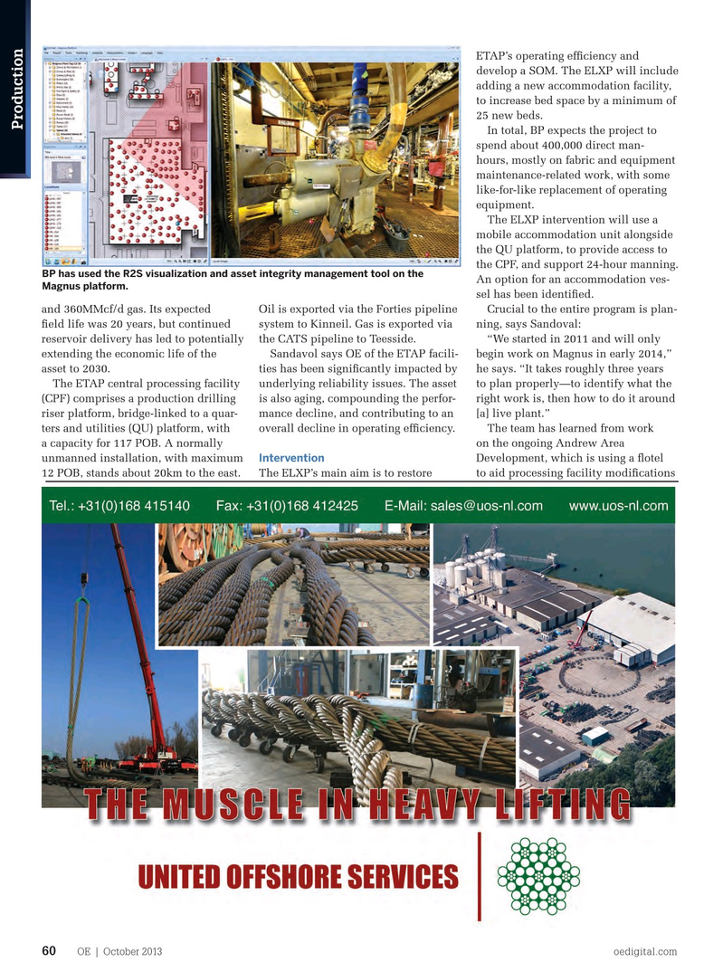 Offshore Engineer Magazine, page 58,  Oct 2013