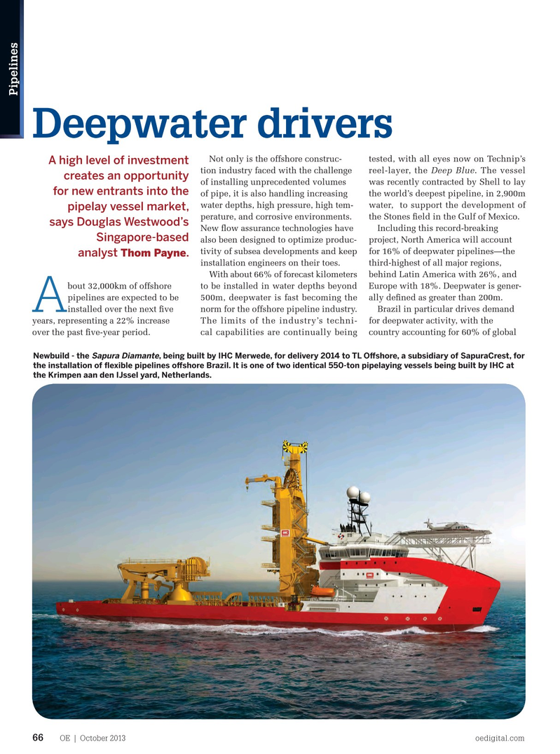 Offshore Engineer Magazine, page 64,  Oct 2013
