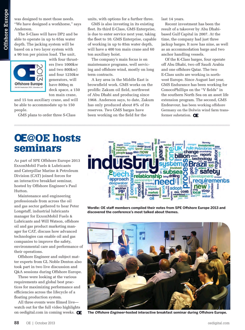 Offshore Engineer Magazine, page 86,  Oct 2013